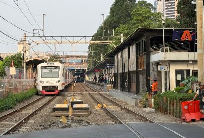 Pekerjaan Integrasi Stasiun Karet- Stasiun Sudirman Baru/BNI City Dimulai - Per1 September 2026 Layanan Naik dan Turun Pengguna Commuter Line Dialihkan ke Stasiun Sudirman Baru/BNi City