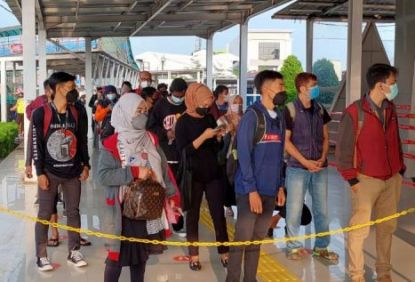 Mobilitas Pengguna KRL Mulai Berkurang Pada Pekan Ketiga Januari