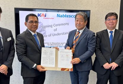 Tingkatkan Keterampilan SDM Perkeretaapian KAI Commuter Tandatangani Nota Kesepahaman Kerja Sama dengan Nabtesco Corporation, Jepang