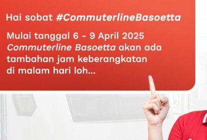 Akomodasi Arus Balik via Bandara Soekarno-Hatta hingga Tengah Malam KAI Commuter Tambah Dua Perjalanan Malam Commuter Line Basoetta
