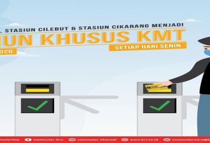 Stasiun Bogor, Stasiun Cilebut, dan Stasiun Cikarang Menjadi Stasiun Khusus KMT Mulai 13 Juli 2020