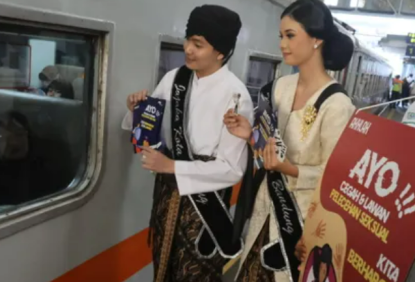 Wujudkan Transportasi Publik yang Aman, KAI Commuter Lakukan Sosialisasi Setop Pelecehan 