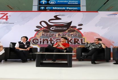 KCI Ajak Masyarakat Mencintai KRL Dalam Kegiatan Ngopi Bareng