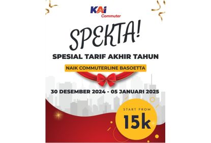 SPEKTA: Spesial Tarif Akhir Tahun Commuter Line Basoetta, Harga Tiket Mulai 15 Ribu
