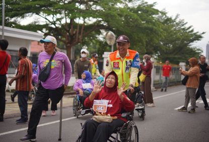 KAI Commuter Berkolaborasi dengan Komite Disabilitas Daerah Surakarta Selenggarakan Fun Run Bersama Disabilitas Lari Bersama, Bergerak Setara : Untuk Gaya Hidup Lebih Sehat di Transportasi Public Commuter Line
