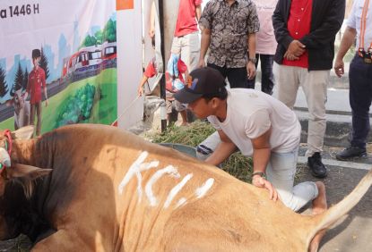 Jangkau masyarakat Jabodetabek hingga Surabaya - KAI Commuter Laksanakan TJSL, Salurkan Hewan Kurban untuk Masyarakat di Sekitar Jalur Rel