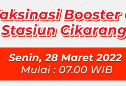 Volume Pengguna KRL Senin Pagi Ini Stabil, Layanan Vaksinasi di Stasiun Cikarang Berjalan Lancar
